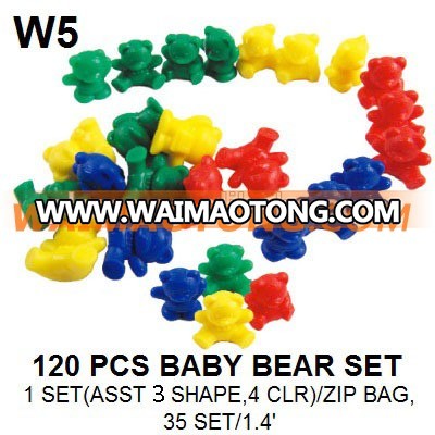 Educational toy bear shape counter math set